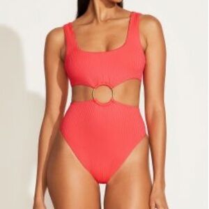 NWT Vitamin A Coral Glow EcoRib The Icon One Piece